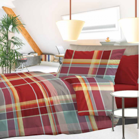 Parure Copriumino Matrimoniale 'Dylan' rosso