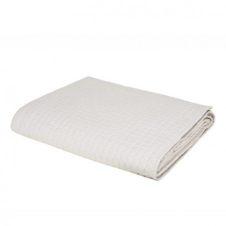 QUILT RASO MATRIMONIALE BORBONESE 'MINIMAL ECRU''