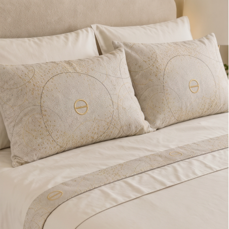 COMPLETO LETTO RASO 2P KARMA BEIGE